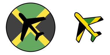 Ulus Bayrak - uçak izole - Jamaika