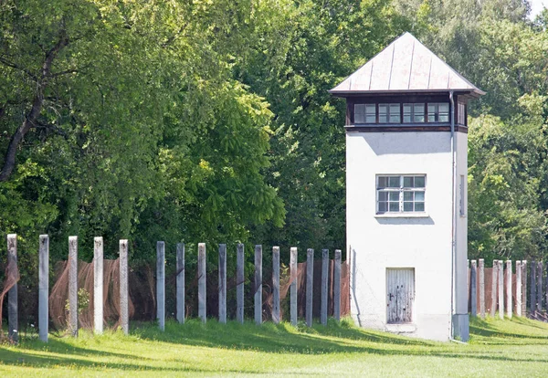 Dachau Alemanha Julho 2020 Torre Vigia Única Campo Concentração Dachau — Fotografia de Stock