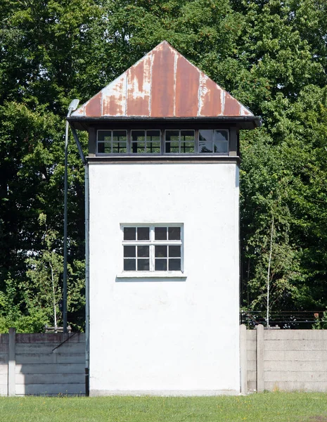 Dachau Duitsland Juli 2020 Eenwachttoren Concentratiekamp Dachau Duitsland — Stockfoto