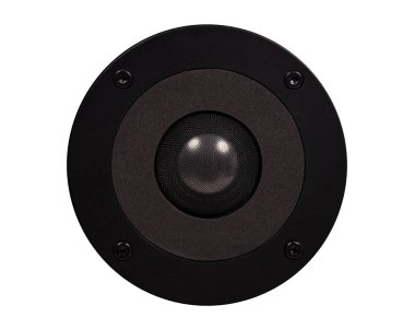 Tweeter yakın plan, beyaz arkaplanda izole