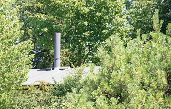 Дахау Бавария Германия Июля 2020 Строительство Крематориев Газовой Камеры Концентрационного — стоковое фото