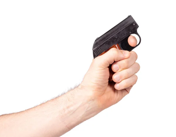 Alarmpistol Isoliert Auf Weißem Hintergrund — Stockfoto