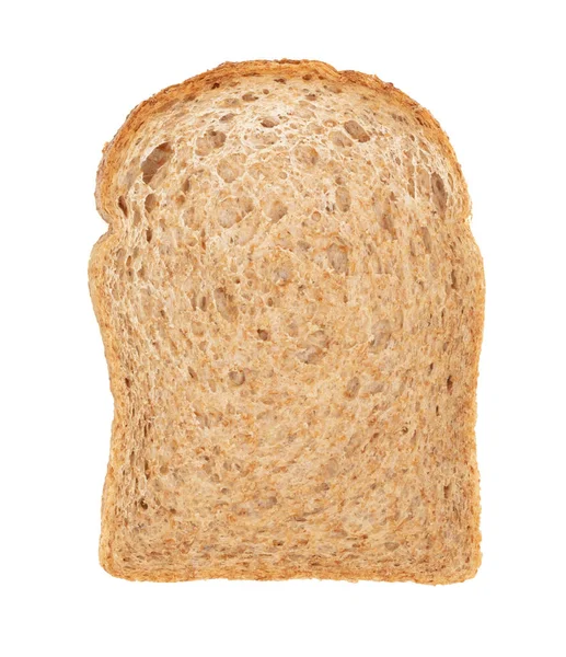 Gezond Volkoren Tarwebrood Wit Geïsoleerd — Stockfoto