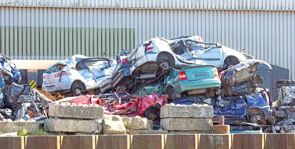 Scrapyard Lot Metal Waiting Processed — Stock Photo, Image