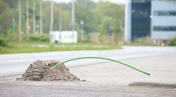 Cable Out Ground Ready Installed — Stock Photo, Image