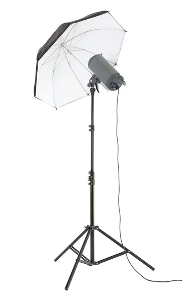 Studio Light Stand Isolated White Background — Stock Photo, Image