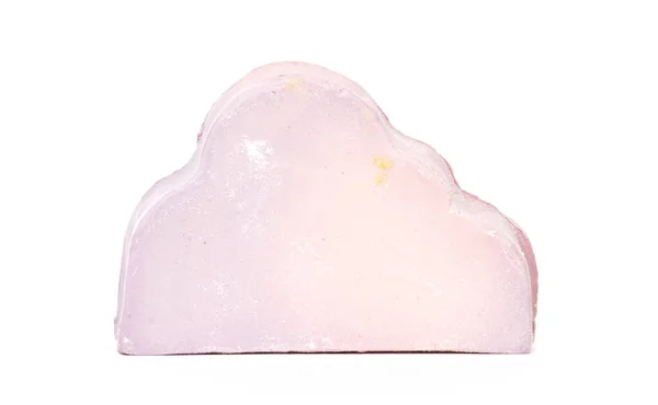 白い背景に隔離された特別なピンクの石鹸 ボディケアの概念 — ストック写真