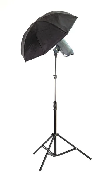 Studio Light Stand Isolated White Background — Stock Photo, Image