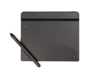 Kırpma yolu ile beyaz üzerine izole edilmiş tablet çizimi