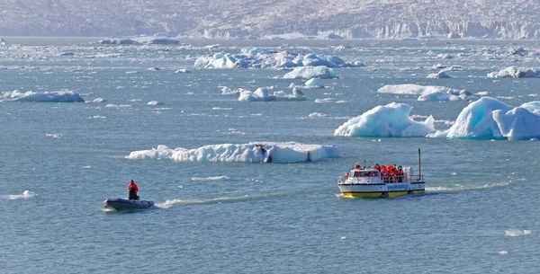 Jokulsarlon Islanda Luglio 2021 Jokulsarlon Glacial Lagoon Boat Tour Islanda — Foto Stock