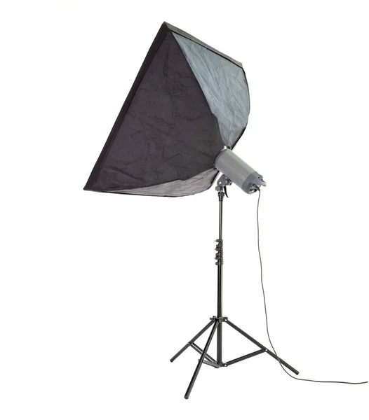 Studio Light Stand Isolated White Background — Stock Photo, Image