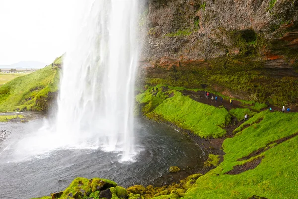 Dettifoss是冰岛东北部Vatnajkull国家公园的瀑布 也是欧洲最强大的瀑布 Closeup — 图库照片