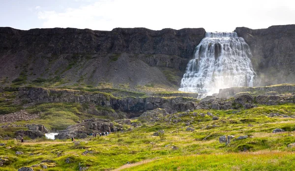 2021年8月6日 Dynjandi Dynjandi是冰岛西峡湾最有名的瀑布 — 图库照片