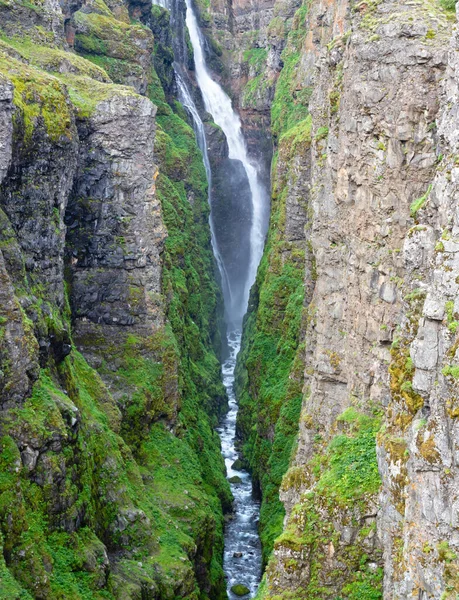 Glymur Nejvyšší Islandských Vodopádů Nachází Západě Ostrova — Stock fotografie