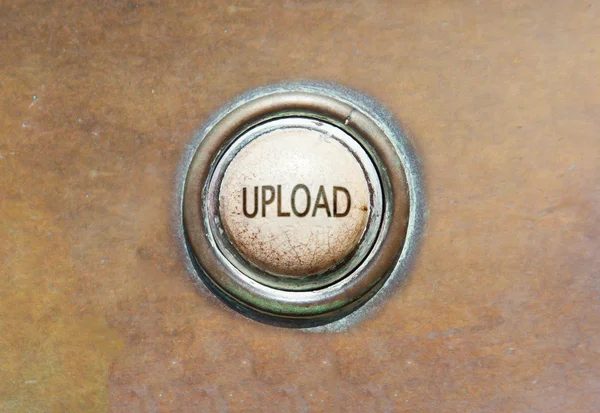Old button - upload — Stock Photo, Image