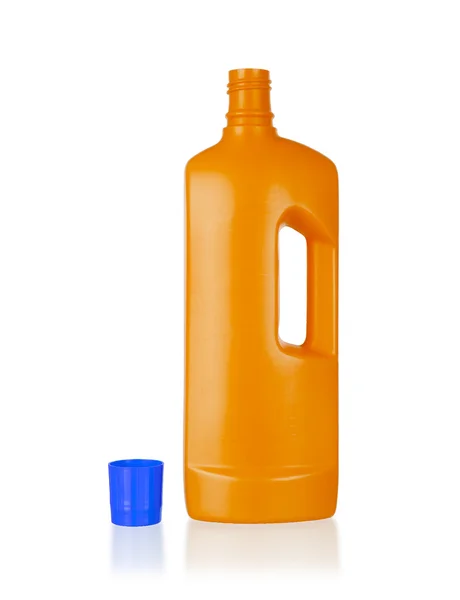 Пластиковые моющие средства для бутылок — стоковое фото
