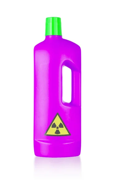 Botella de plástico detergente de limpieza —  Fotos de Stock