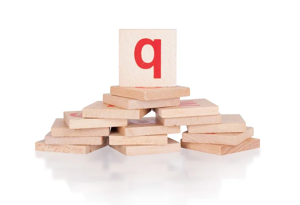 Alphabet - Buchstabe q — Stockfoto