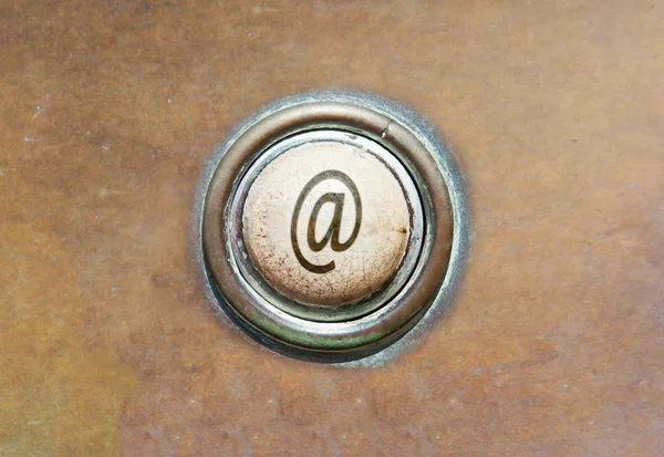 Old button - Mail — Stock Photo, Image