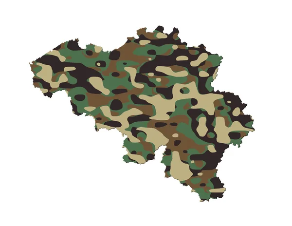 Бельгія - армії camo візерунком — стокове фото