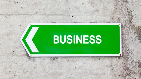 Green sign - Business — Stock Photo, Image