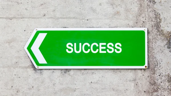 Green sign - Success — Stock Photo, Image