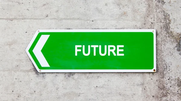 Green sign - Future — Stock Photo, Image