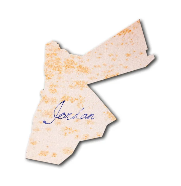 Papel viejo con escritura a mano - Jordania — Foto de Stock