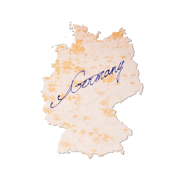 Γερμανία - παλιό χαρτί με χειρογράφου — Φωτογραφία Αρχείου