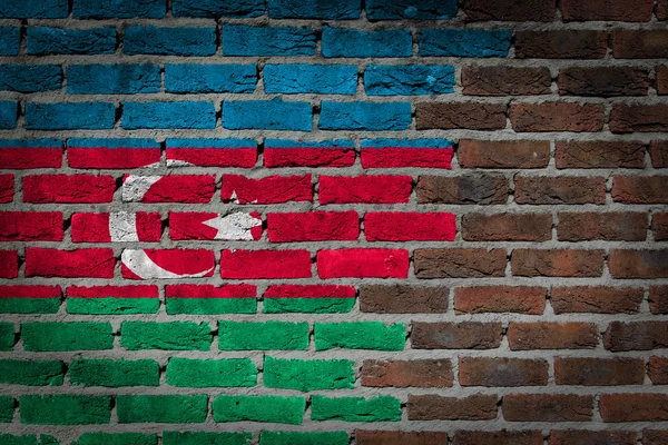 Parede de tijolo escuro - Azerbaijão — Fotografia de Stock