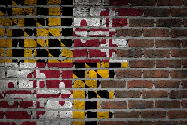 Dark brick wall - Maryland — Stock Photo, Image