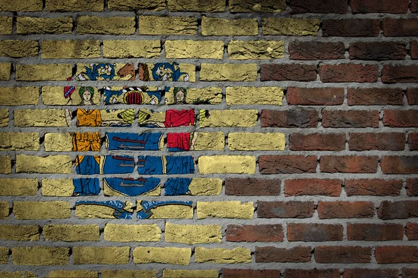 Dark brick wall - New Jersey — Stock Photo, Image