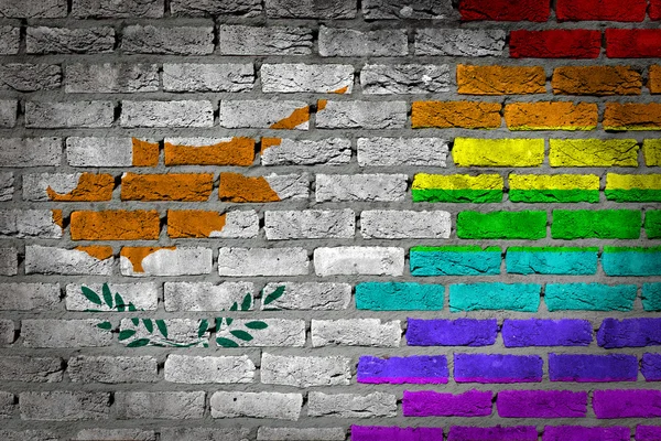 Ciemny mur - osób LGBT - Cypr — Zdjęcie stockowe