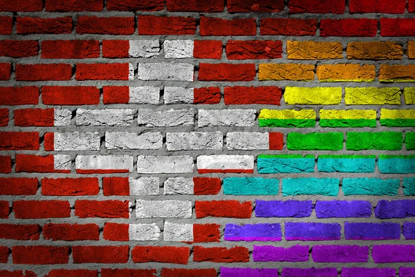 Ciemny mur - osób LGBT - Szwajcaria — Zdjęcie stockowe