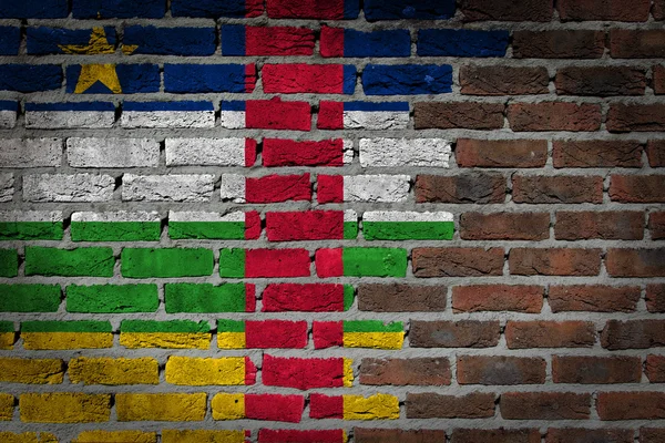 黑砖壁-中非共和国 — 图库照片