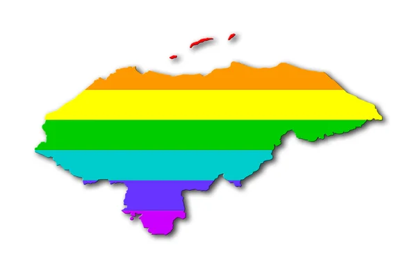 Honduras - Rainbow flag pattern — Stock Photo, Image