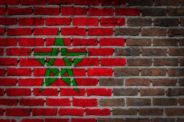 Muro di mattoni scuri - Marocco — Foto Stock