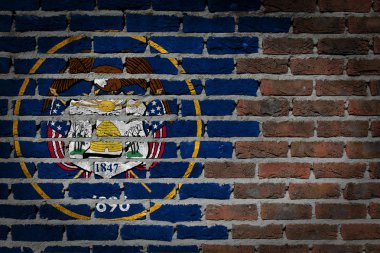 karanlık tuğla duvar - utah