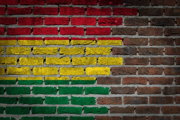 Dark brick wall - Bolivia — Stock Photo, Image