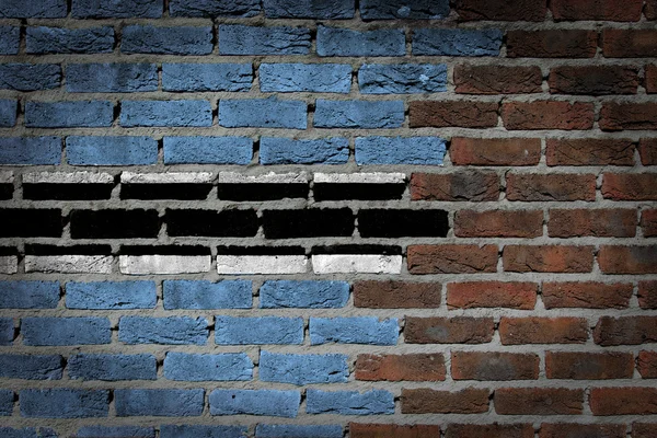 Dark brick wall - Botswana — Stock Photo, Image