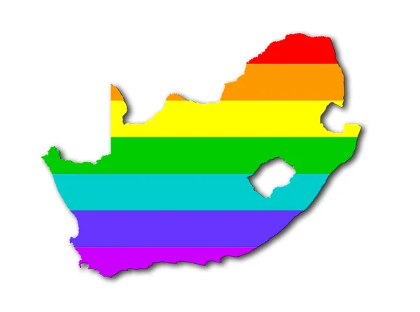 Южная Африка - Радужный флаг — стоковое фото