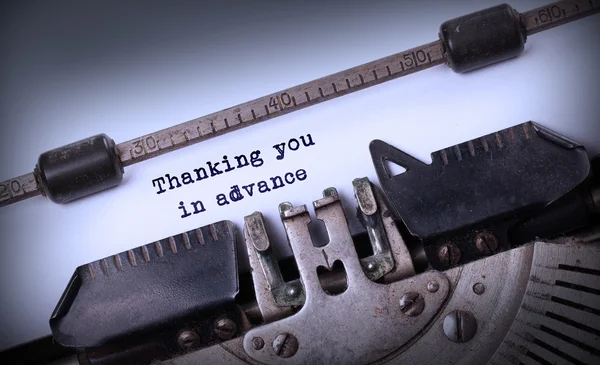 Vintage inscription made by old typewriter — Stock Photo, Image