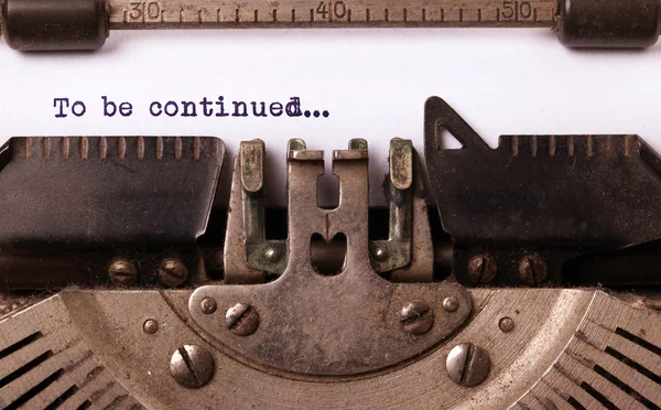 Vintage inscription made by old typewriter — Stock Image Vintage inscription made by old typewriter Royalty Free Stock Photos
