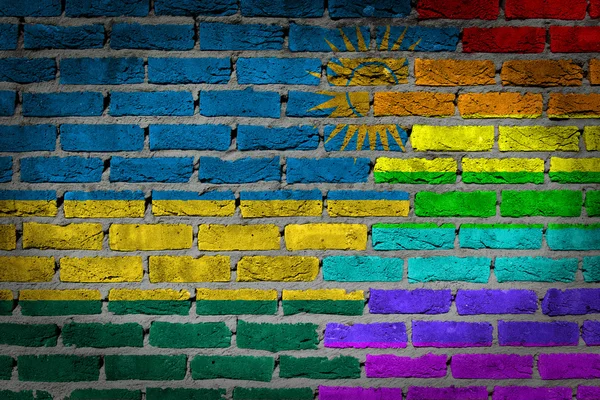 Donkere bakstenen muur - Lgbt-rechten - Rwanda — Stockfoto