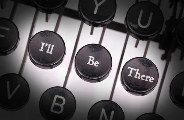 Máquina de escrever com botões especiais — Fotografia de Stock