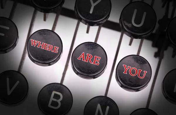 Typewriter with special buttons — Stock Photo, Image