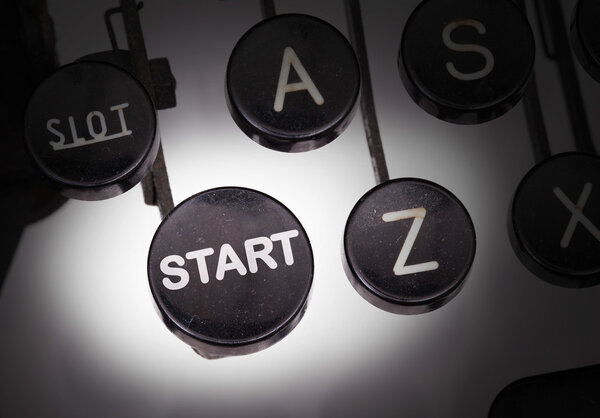 Typewriter with special buttons