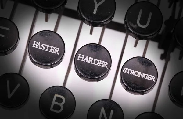 Typewriter with special buttons — Stock Photo, Image