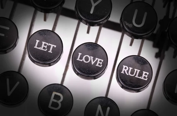 Typewriter with special buttons — Stock Photo, Image
