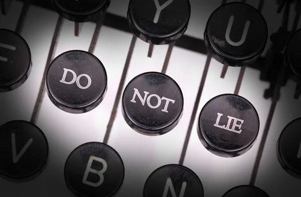 Typewriter with special buttons — Stock Photo, Image